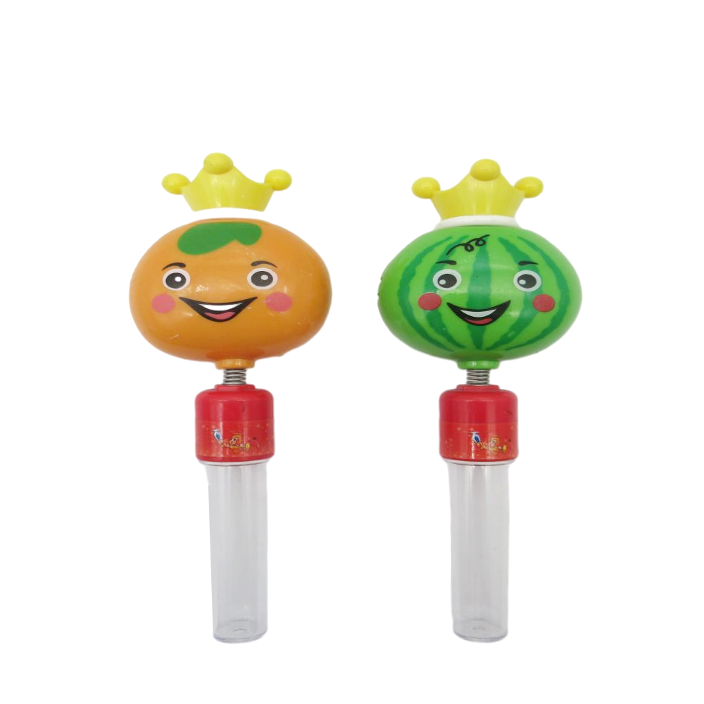 fruit shaking whistle candy toy